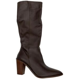 INTENTIONALLY BLANK Women's Leather Tall Boot Debbie Chocolate - Medium